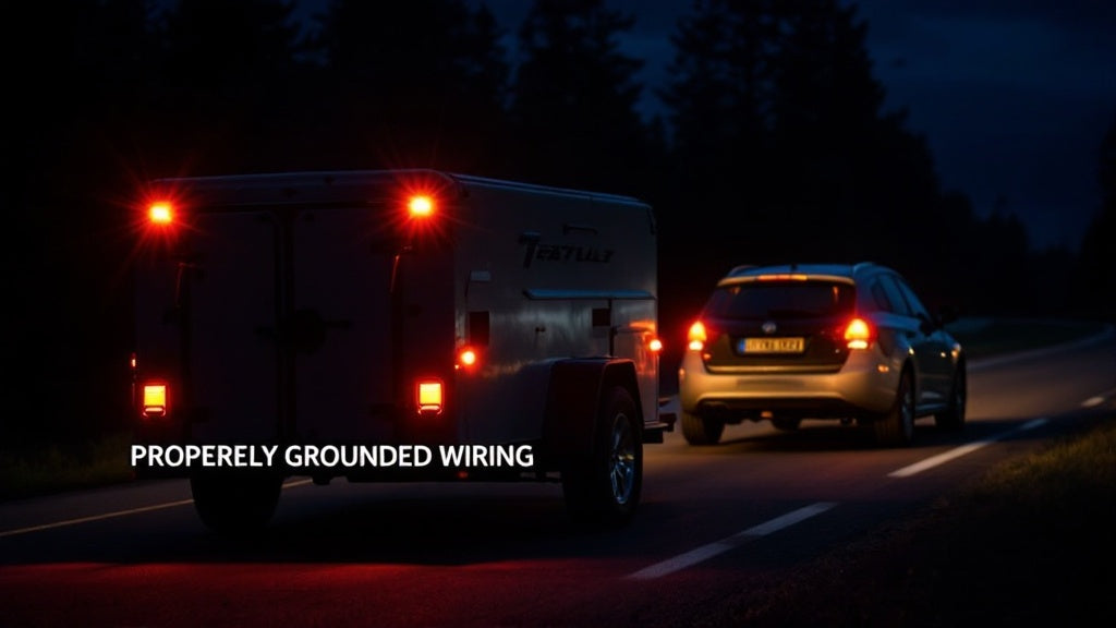 A fully functional trailer with proper grounding.