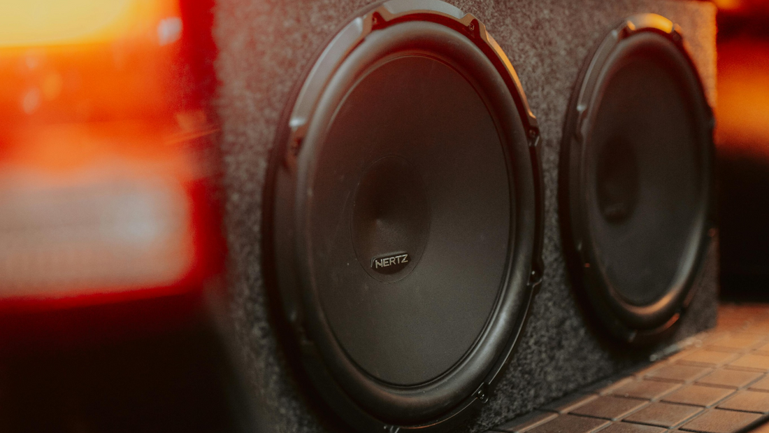 A close-up of a car audio