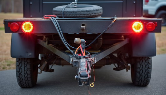 An image of a fully connected and operational trailer