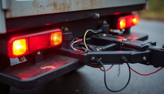 An image of a fully connected and operational trailer with properly installed wiring.